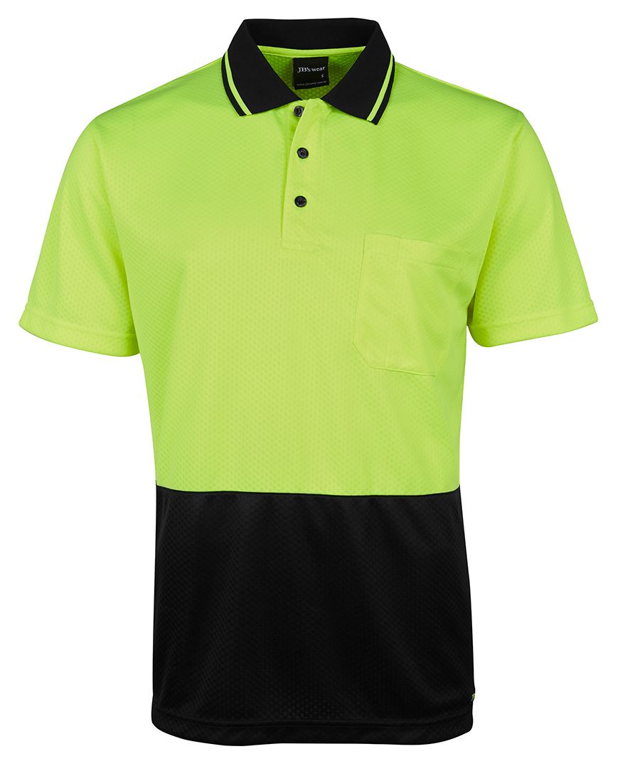 JB's Hi Vis Jacquard Non Cuff Polo 6HJNC | Jacquard Knit Comfort