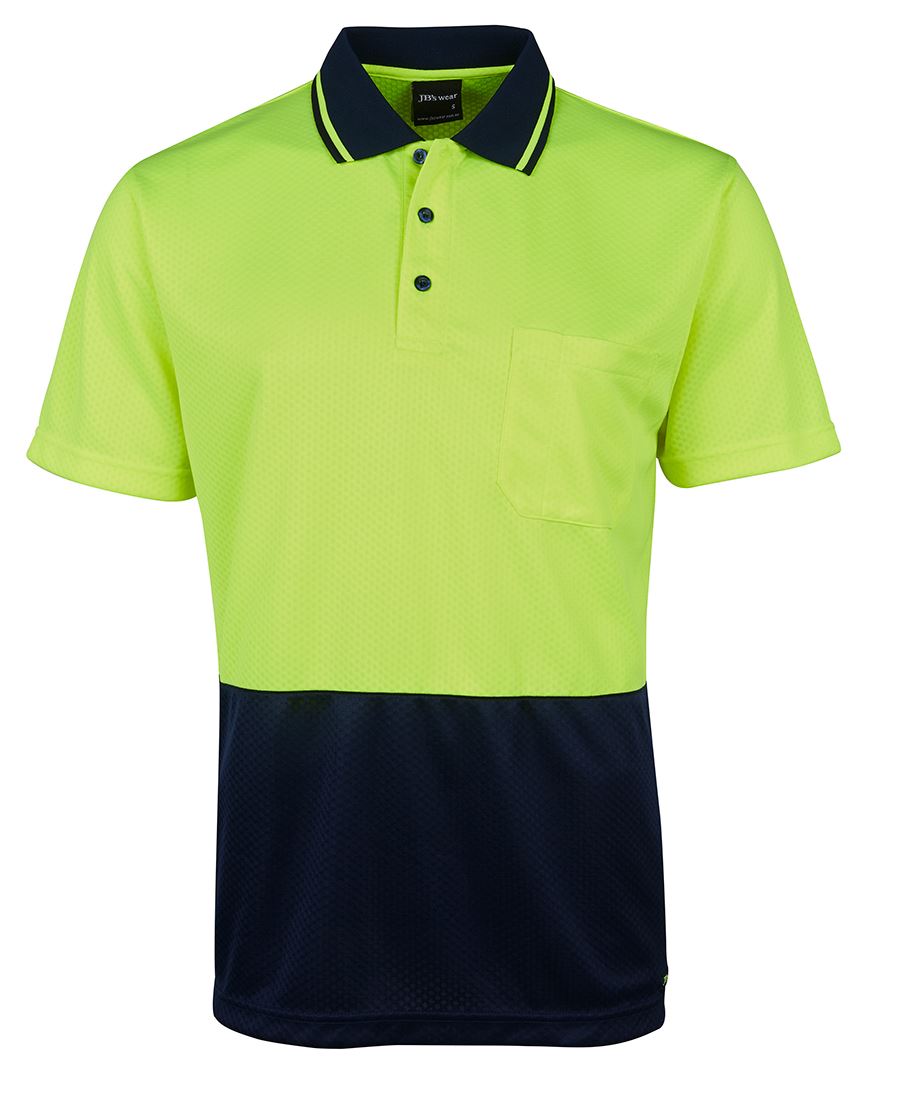 JB's Hi Vis Jacquard Non Cuff Polo 6HJNC | Jacquard Knit Comfort