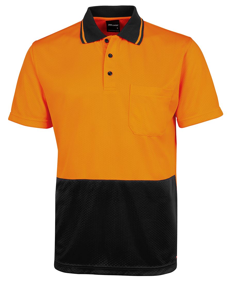 JB's Hi Vis Jacquard Non Cuff Polo 6HJNC | Jacquard Knit Comfort