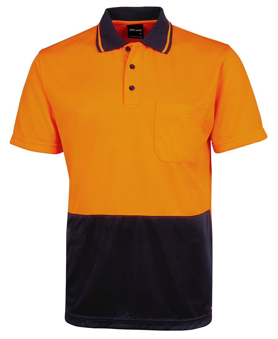 JB's Hi Vis Jacquard Non Cuff Polo 6HJNC | Jacquard Knit Comfort