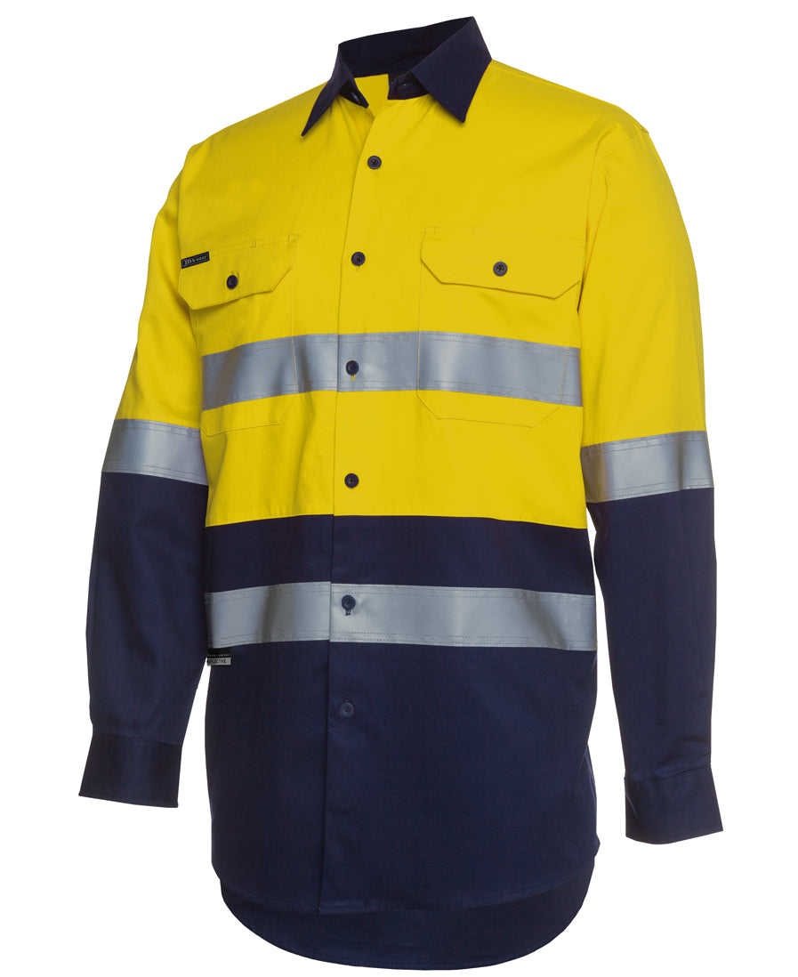 JB's Hi Vis (D+N) L/S 190G Work Shirt 6HLS | Constructed for safety