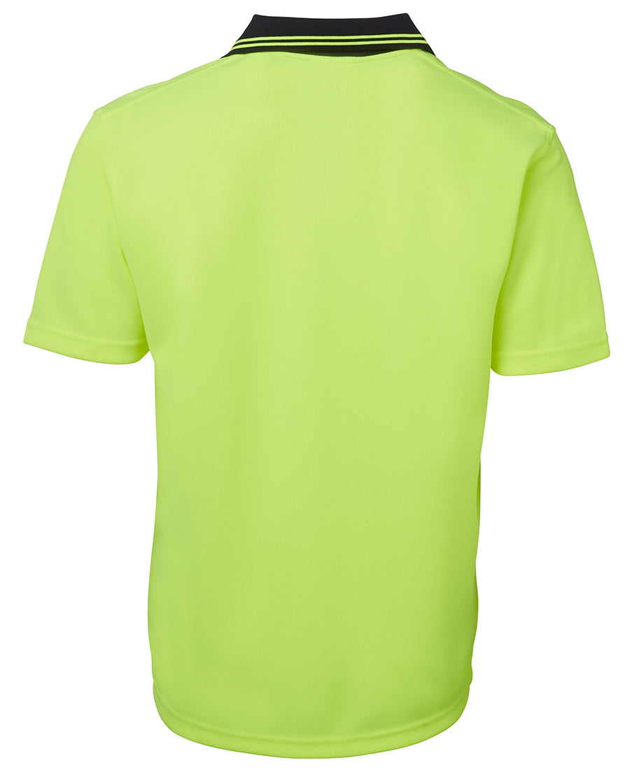 JB's Hi Vis S/S Non Button Polo 6HNB Non Button Style