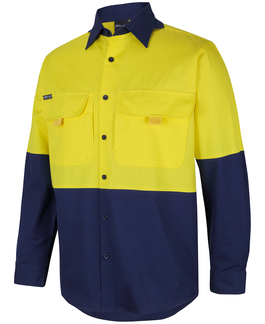 JB's Hi Vis Ripstop L/S Fishing Shirt 6HNRL