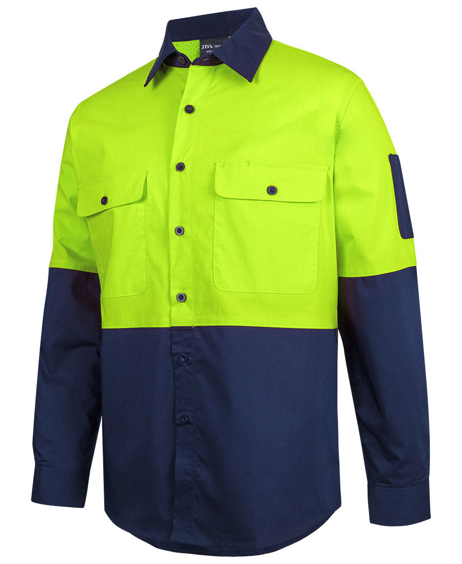 JB's Hi VIs Class F Ripstop L/S Work Shirt 6HRFL | Stay flexible and cool