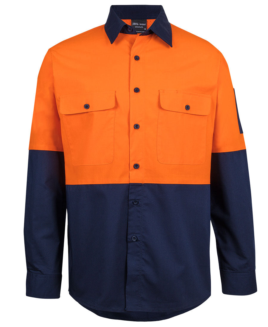 JB's Hi VIs Class F Ripstop L/S Work Shirt 6HRFL | Stay flexible and cool