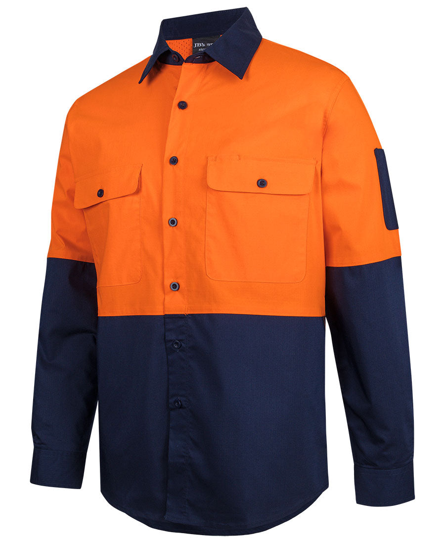 JB's Hi VIs Class F Ripstop L/S Work Shirt 6HRFL | Stay flexible and cool