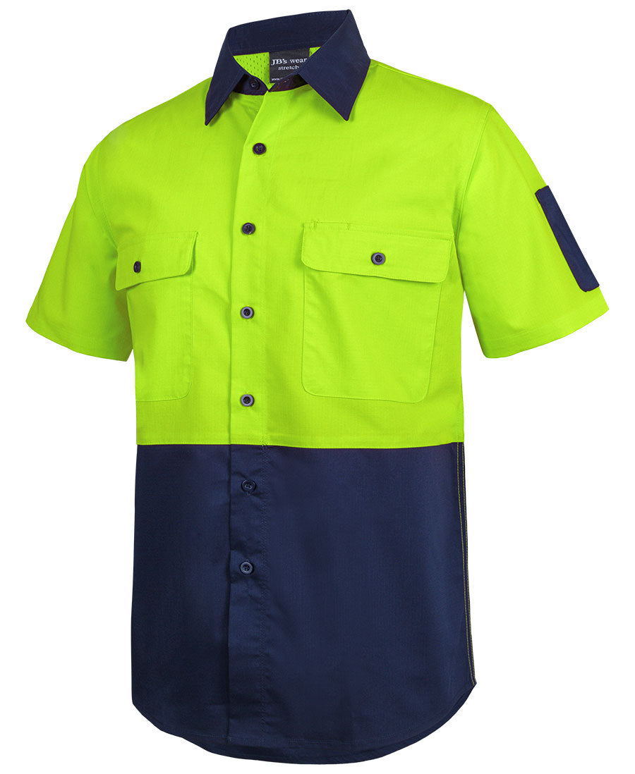 JB's Hi Vis Class F Ripstop S/S Work Shirt 6HRFS | Stay flexible and cool