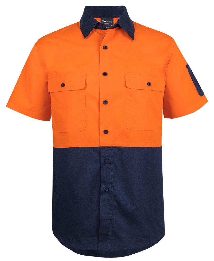 JB's Hi Vis Class F Ripstop S/S Work Shirt 6HRFS | Stay flexible and cool