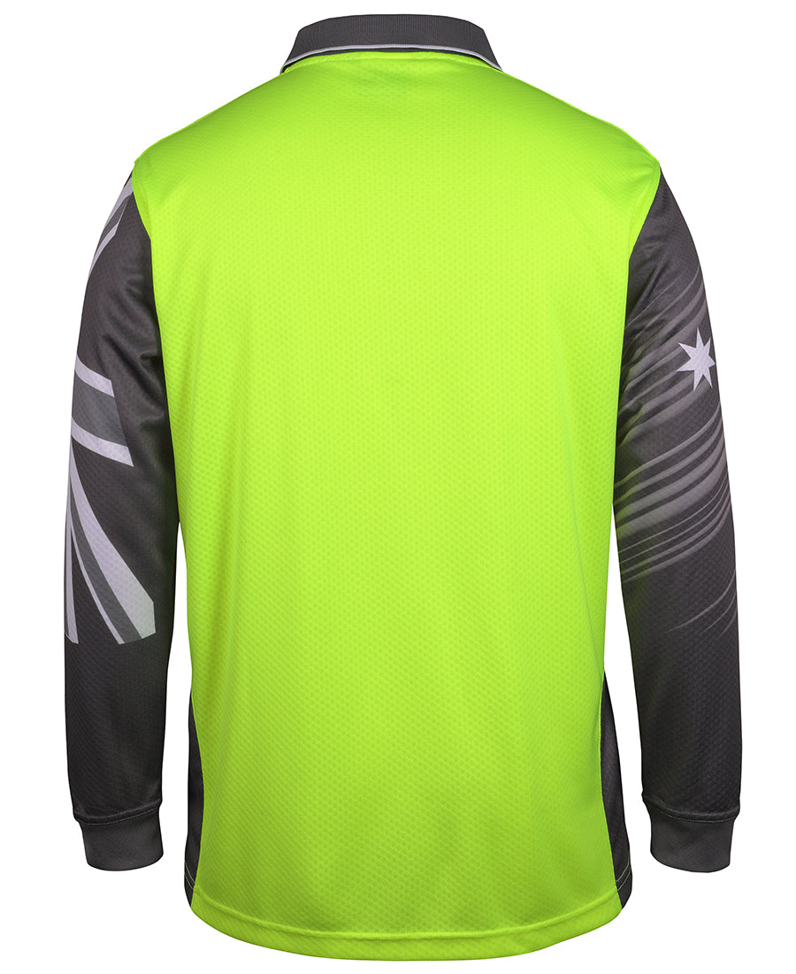 JB's Hi Vis L/S Southern Cross Polo 6HSCL