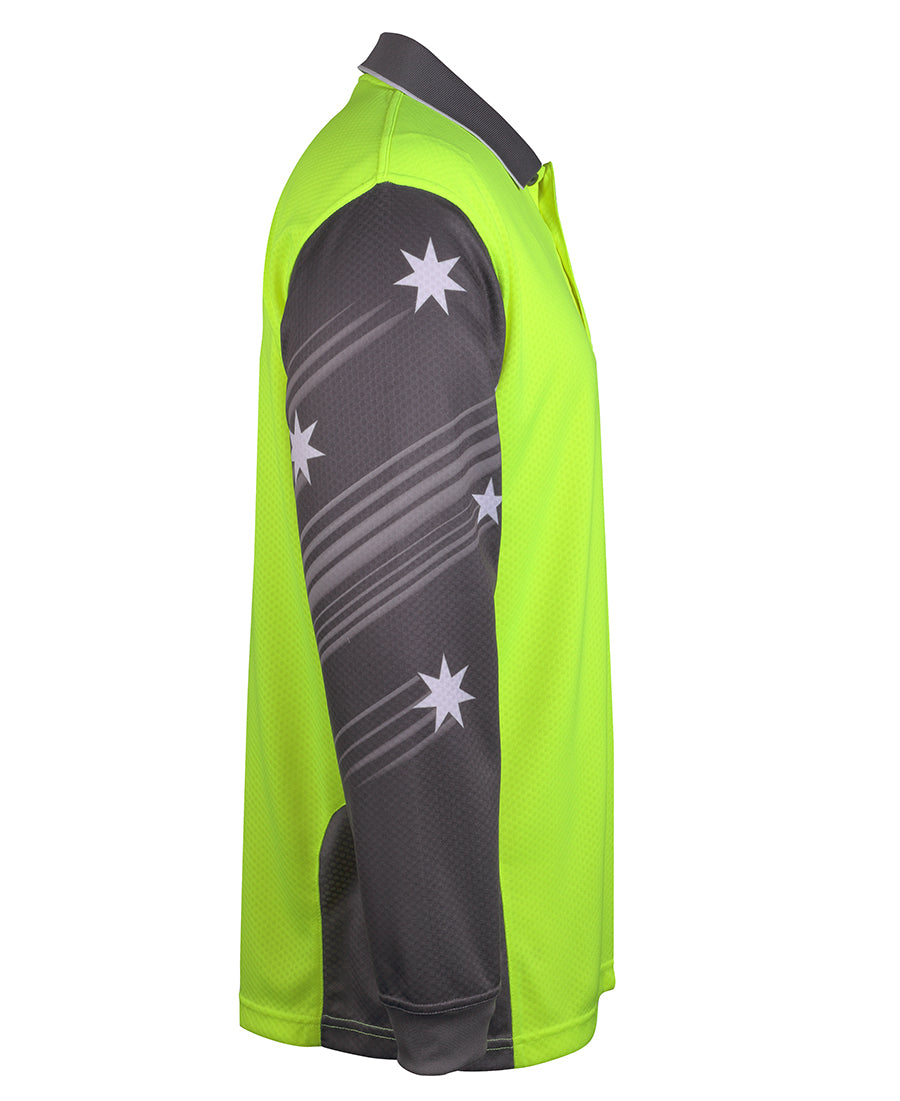 JB's Hi Vis L/S Southern Cross Polo 6HSCL