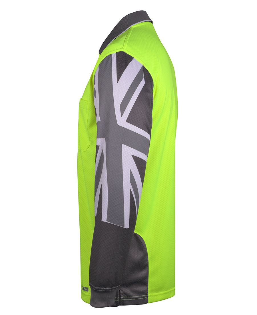 JB's Hi Vis L/S Southern Cross Polo 6HSCL