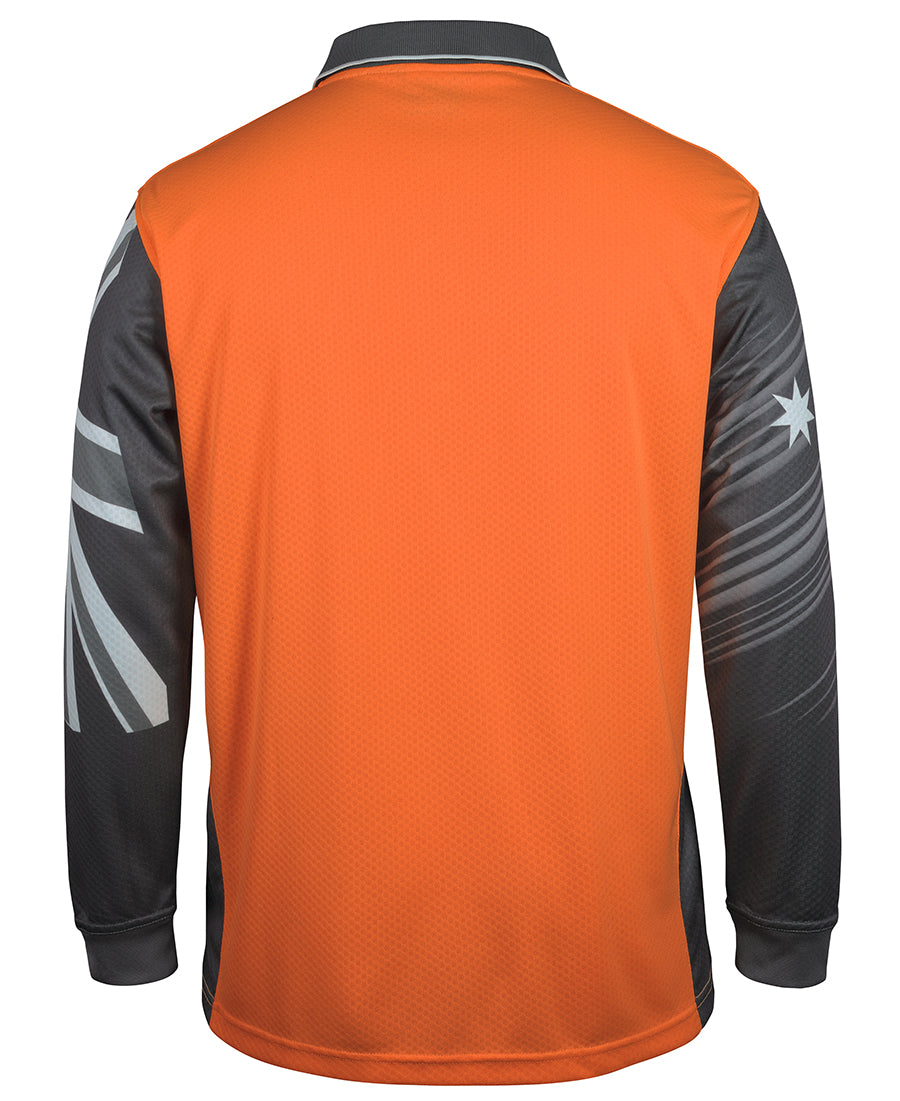 JB's Hi Vis L/S Southern Cross Polo 6HSCL