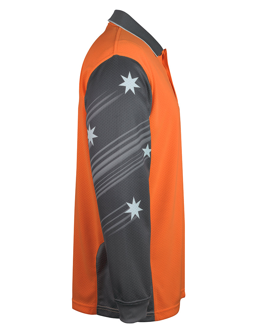 JB's Hi Vis L/S Southern Cross Polo 6HSCL
