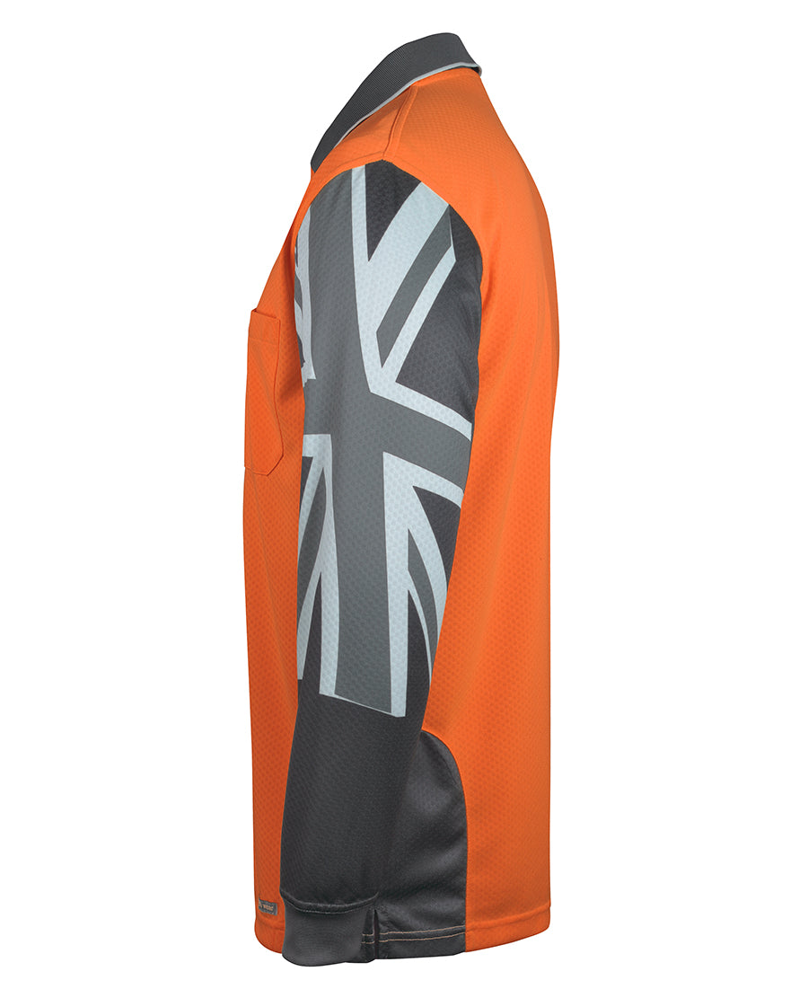 JB's Hi Vis L/S Southern Cross Polo 6HSCL