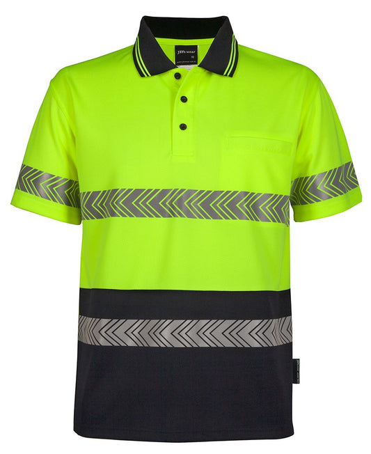 JB'S Hi Vis S/S Segmented Tape Polo 6HSST
