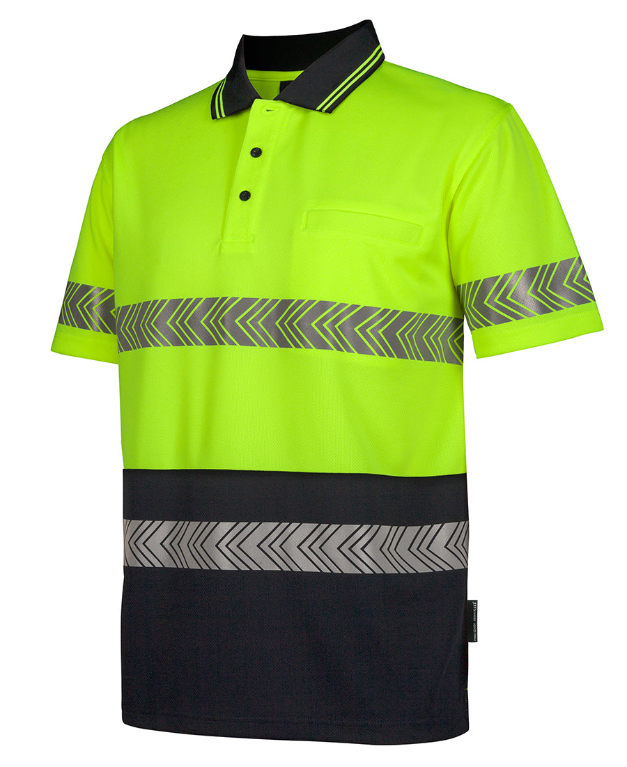 JB'S Hi Vis S/S Segmented Tape Polo 6HSST
