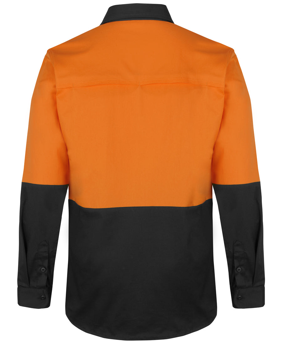 JB'S Hi Vis L/S Stretch Work Shirt 6HSWL