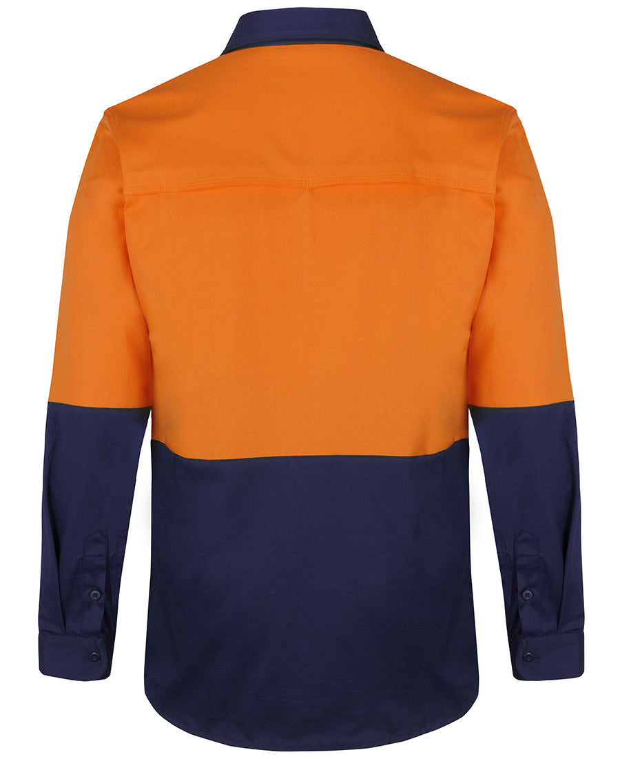 JB'S Hi Vis L/S Stretch Work Shirt 6HSWL