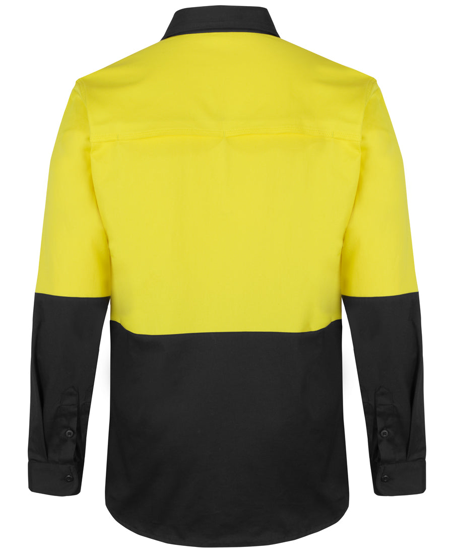 JB'S Hi Vis L/S Stretch Work Shirt 6HSWL