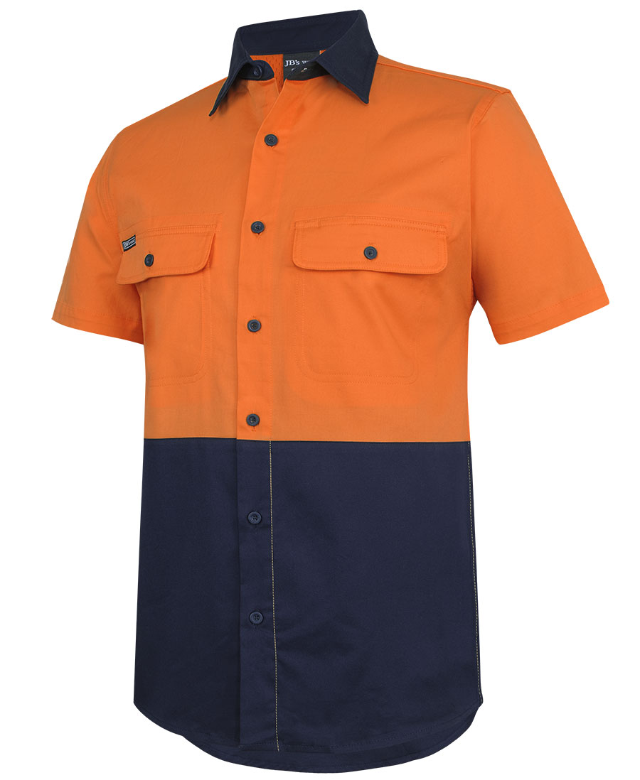 JB's Hi Vis S/S Stretch Work Shirt 6HSWS