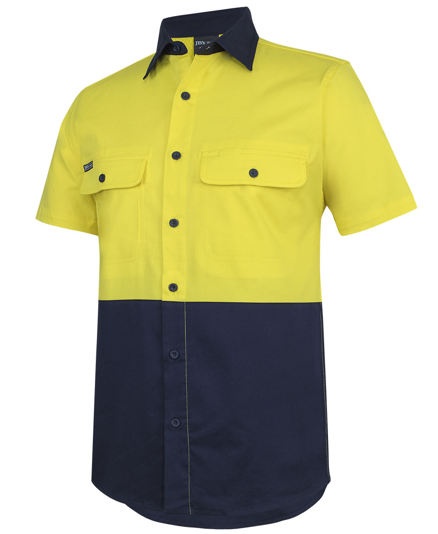 JB's Hi Vis S/S Stretch Work Shirt 6HSWS