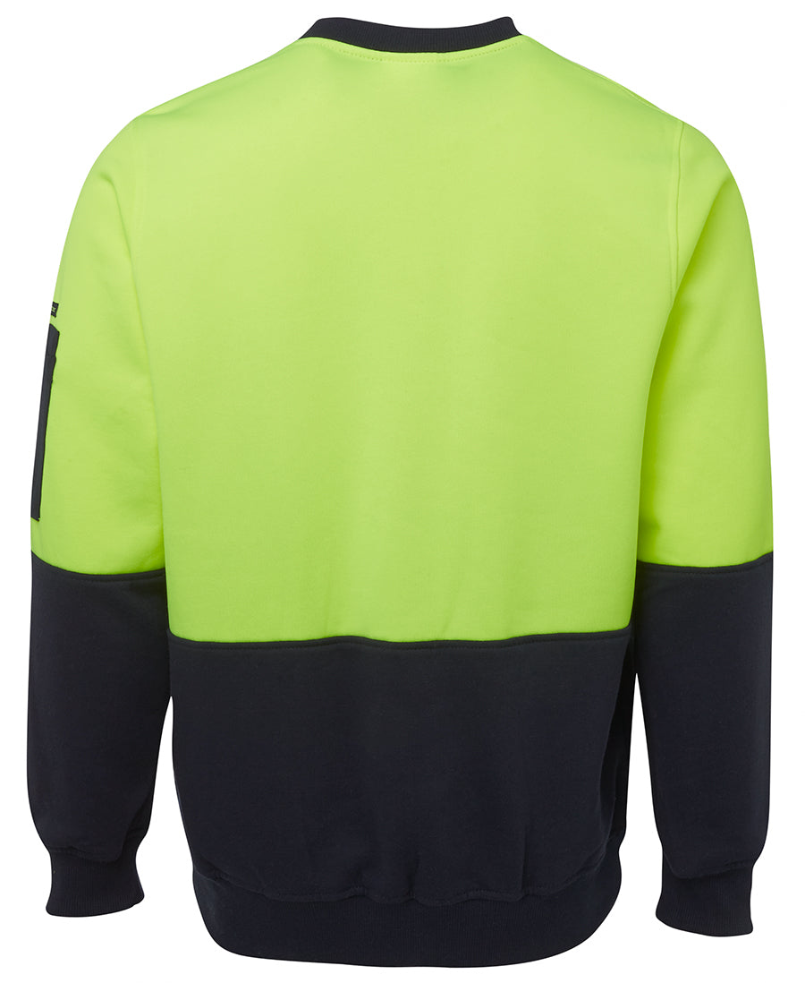 JB's Hi Vis Fleecy Crew 6HVCN | Traditional pullover