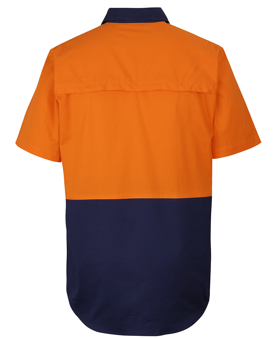 JB's Hi Vis Close Front S/S 150g Work Shirt 6HVCW
