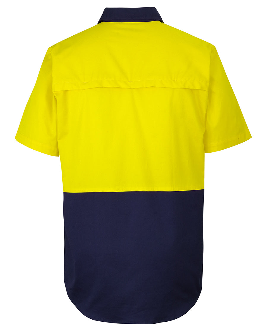 JB's Hi Vis Close Front S/S 150g Work Shirt 6HVCW