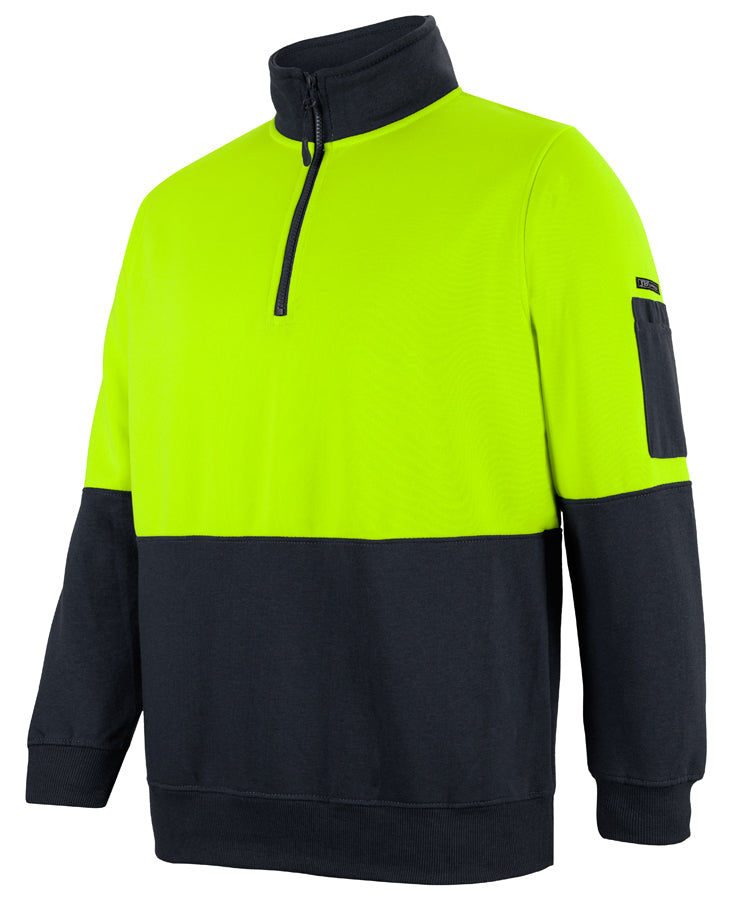 JB's Hi Vis 1/2 Zip Fleecy 6HVFH | Classic Cool Weather Option