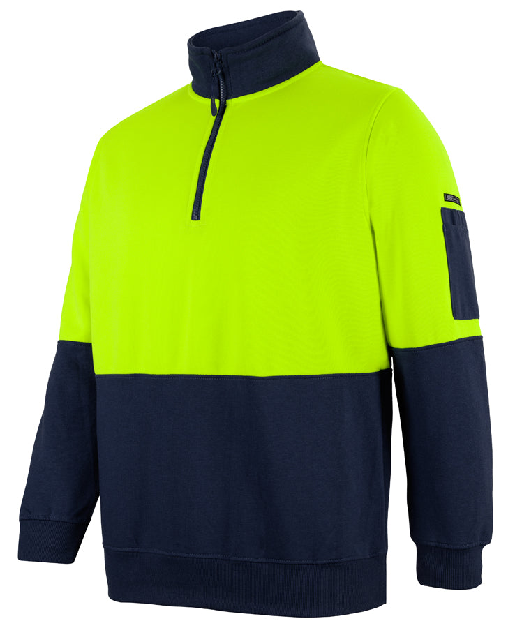 JB's Hi Vis 1/2 Zip Fleecy 6HVFH | Classic Cool Weather Option