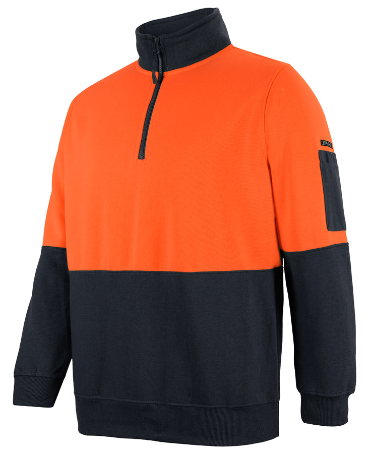 JB's Hi Vis 1/2 Zip Fleecy 6HVFH | Classic Cool Weather Option