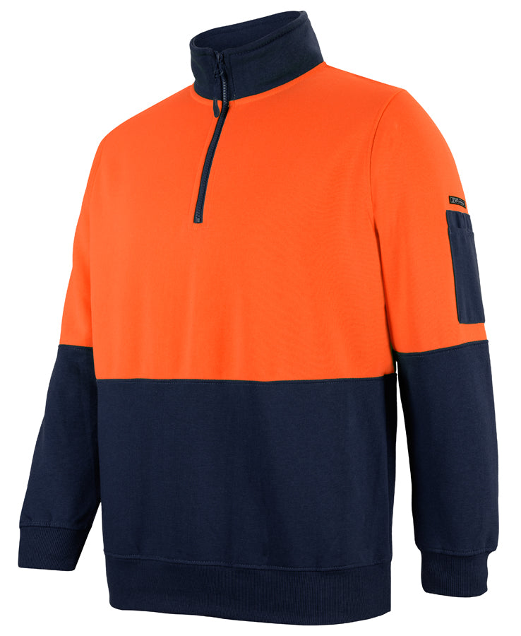JB's Hi Vis 1/2 Zip Fleecy 6HVFH | Classic Cool Weather Option