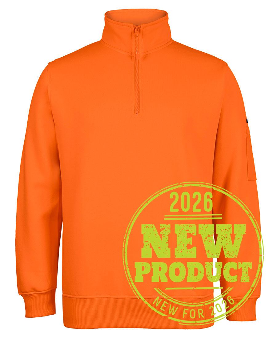 JB's Hi Vis 1/2 Zip Fleecy 6HVFH | Classic Cool Weather Option