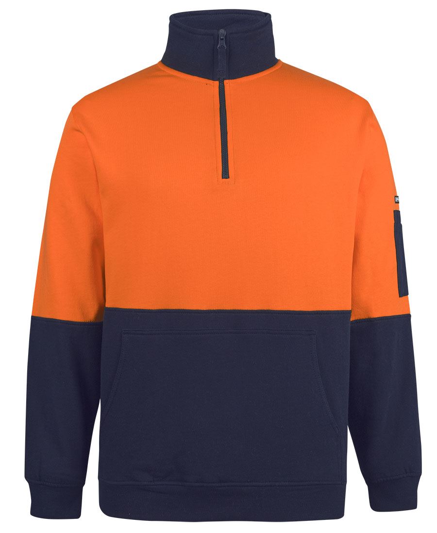JB's Hi Vis 310 Cotton 1/2 Zip Fleece 6HVFM