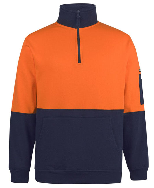 JB's Hi Vis 310 Cotton 1/2 Zip Fleece 6HVFM