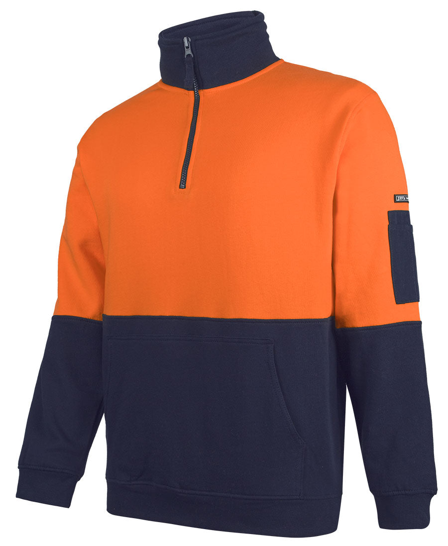 JB's Hi Vis 310 Cotton 1/2 Zip Fleece 6HVFM