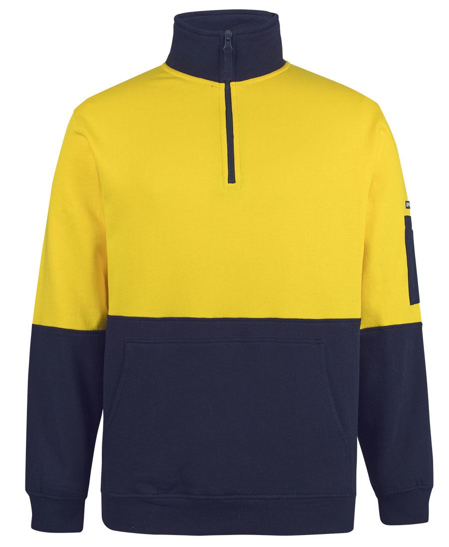 JB's Hi Vis 310 Cotton 1/2 Zip Fleece 6HVFM