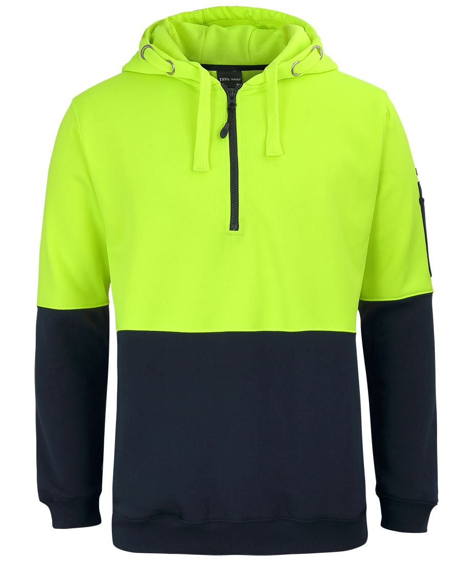 JB's Hi Vis 1/2 Zip Hoodie 6HVHZ