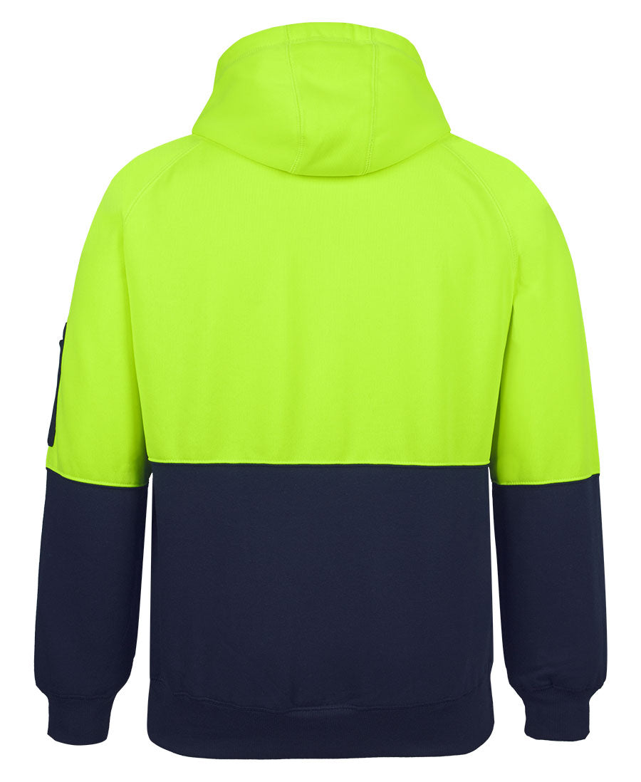 JB's Hi Vis Full Zip Fleecy Hoodie 6HVH | Easy to see, easy to wear