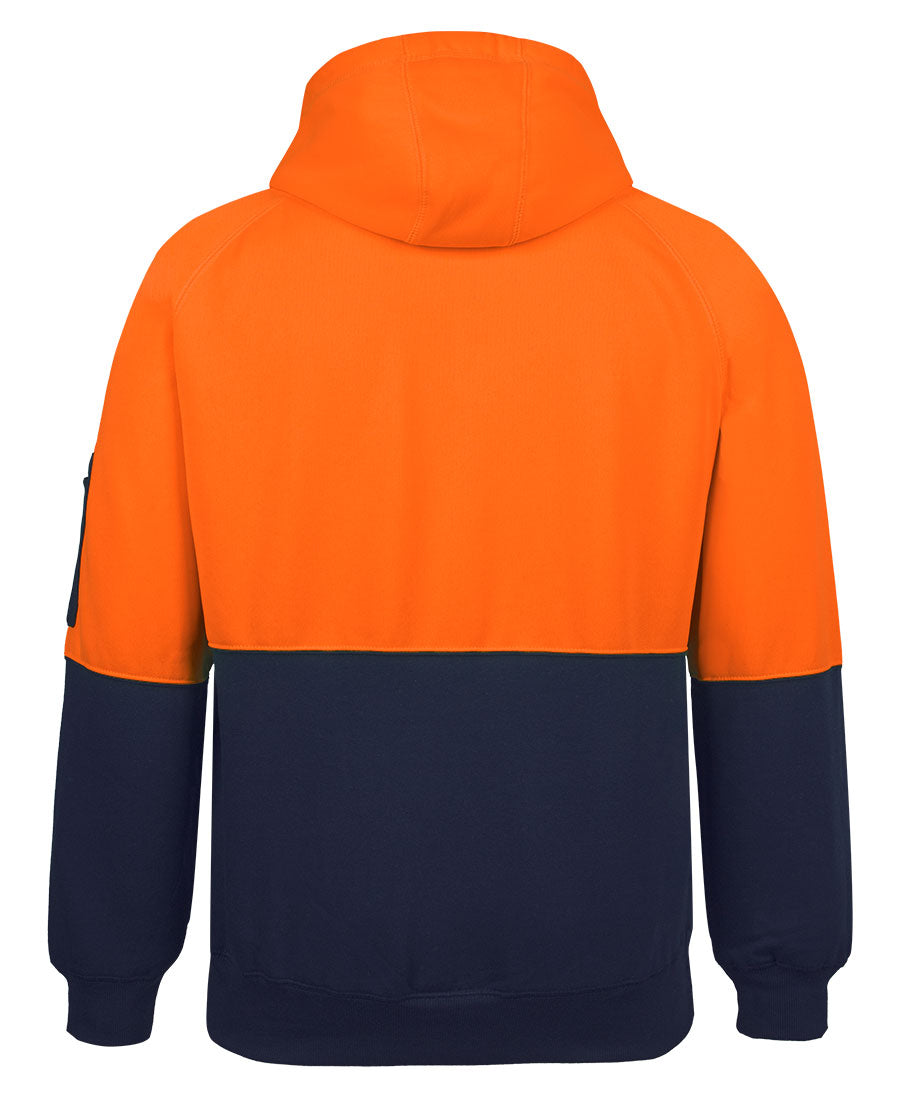 JB's Hi Vis Full Zip Fleecy Hoodie 6HVH | Easy to see, easy to wear