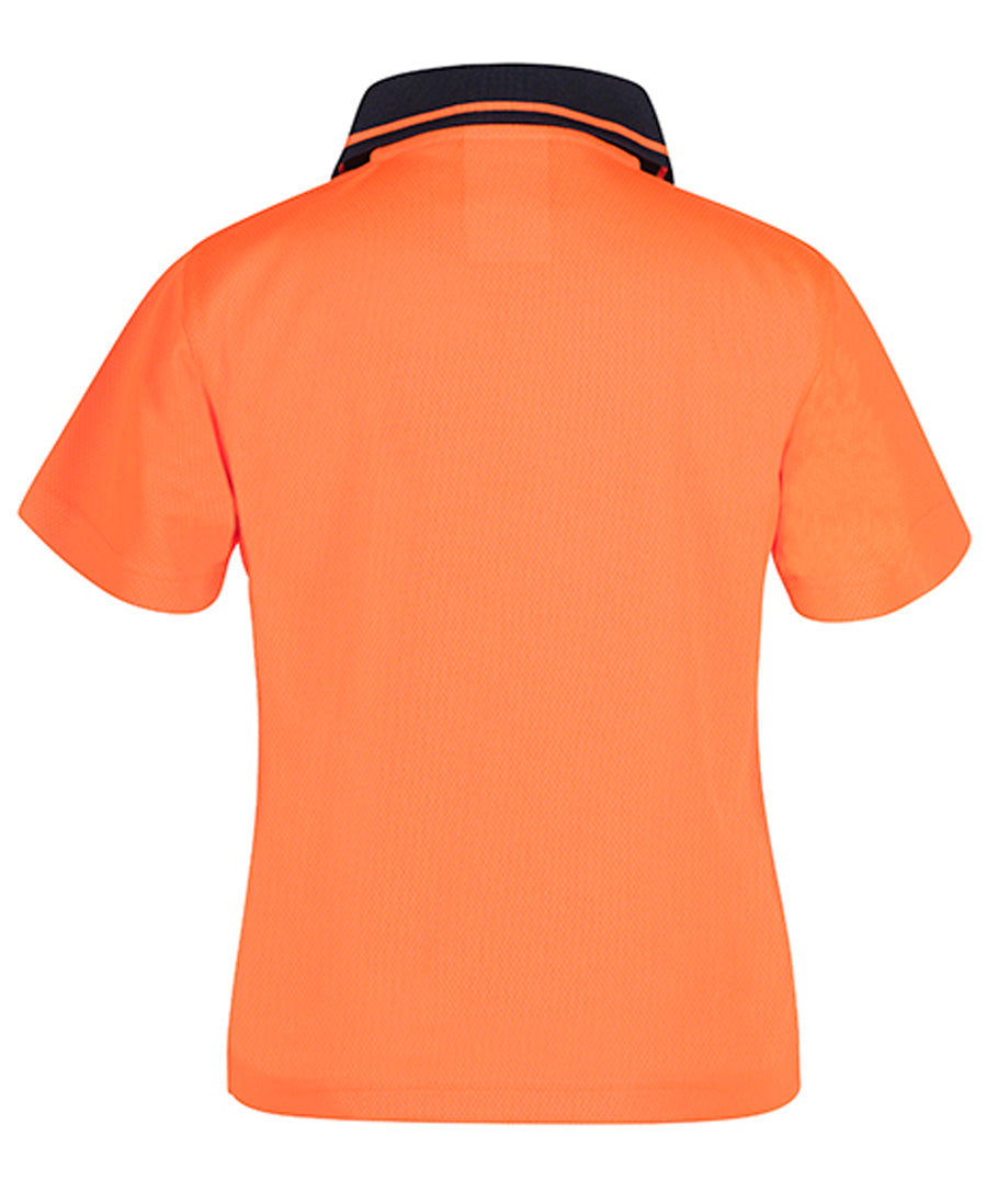 JB's Adults and Kids Hi Vis Non Cuff Traditional Polo 6HVNC | Classic Hi Vis polo