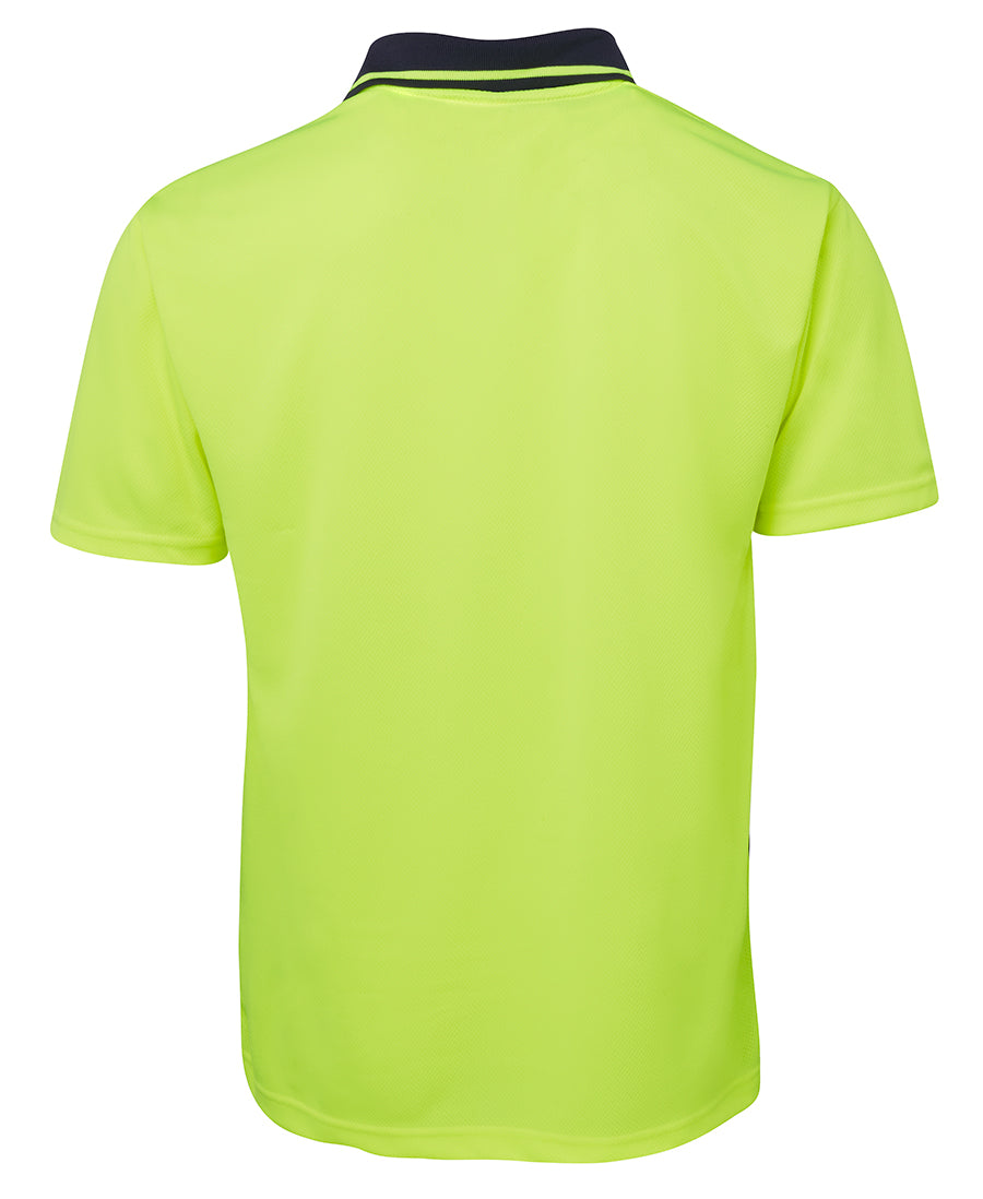 JB's Adults and Kids Hi Vis Non Cuff Traditional Polo 6HVNC | Classic Hi Vis polo