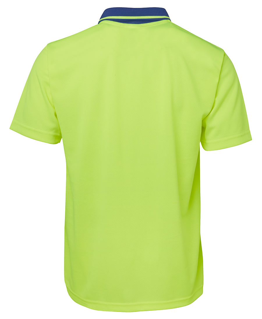 JB's Adults and Kids Hi Vis Non Cuff Traditional Polo 6HVNC | Classic Hi Vis polo