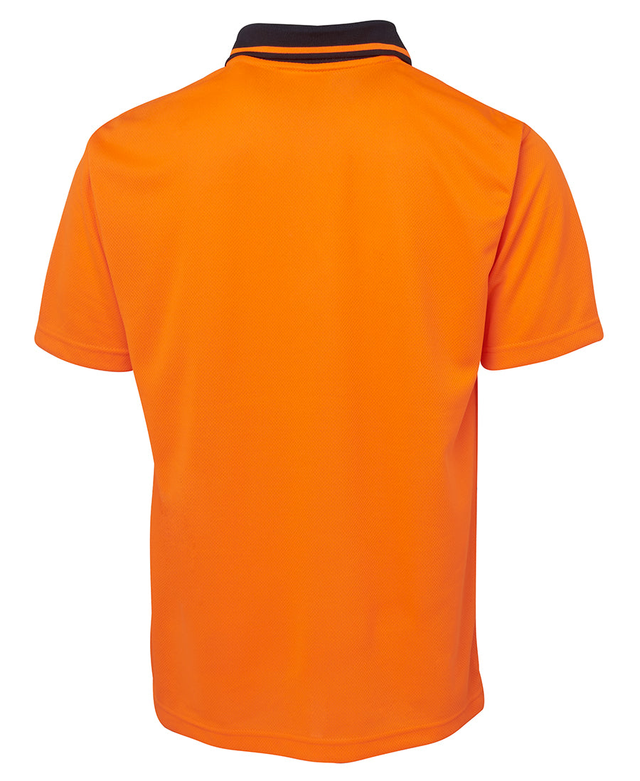 JB's Adults and Kids Hi Vis Non Cuff Traditional Polo 6HVNC | Classic Hi Vis polo