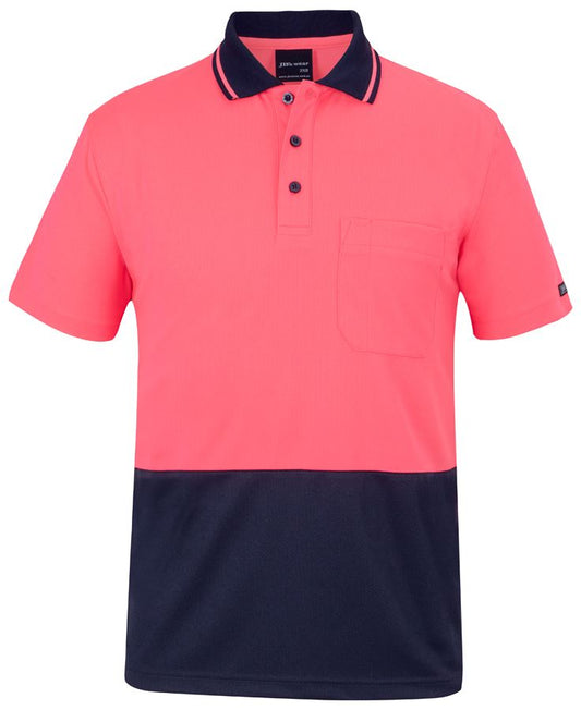 JB's Adults and Kids Hi Vis Non Cuff Traditional Polo 6HVNC | Classic Hi Vis polo