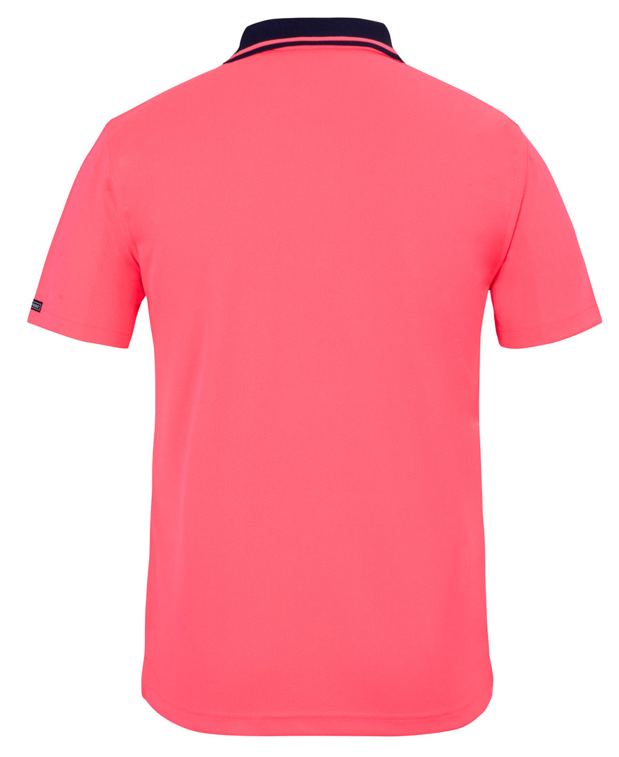 JB's Adults and Kids Hi Vis Non Cuff Traditional Polo 6HVNC | Classic Hi Vis polo