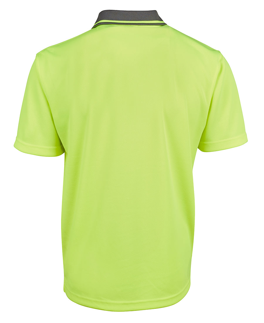 JB's Adults and Kids Hi Vis Non Cuff Traditional Polo 6HVNC | Classic Hi Vis polo