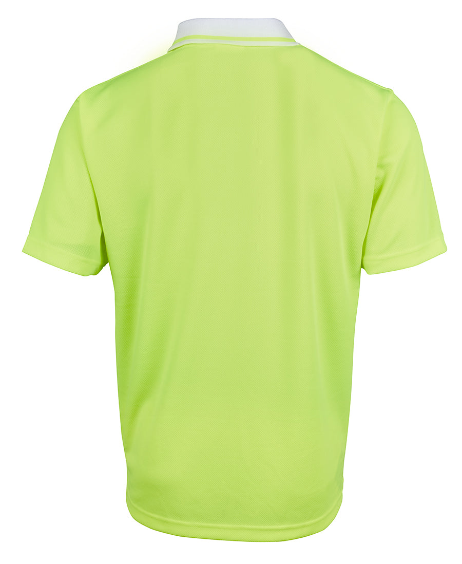 JB's Adults and Kids Hi Vis Non Cuff Traditional Polo 6HVNC | Classic Hi Vis polo