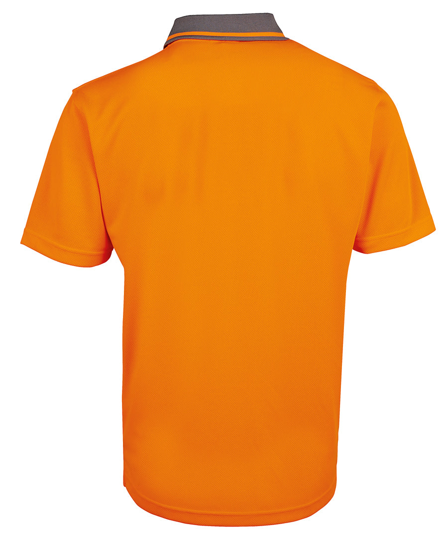 JB's Adults and Kids Hi Vis Non Cuff Traditional Polo 6HVNC | Classic Hi Vis polo