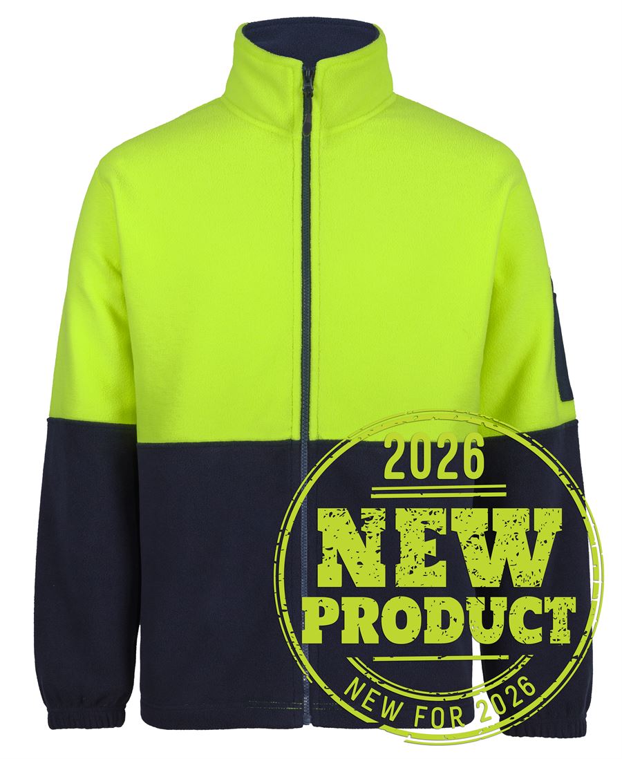 Hi Vis Full ZIp Polar Fleece 6HVPE | Warmth Meets Safety